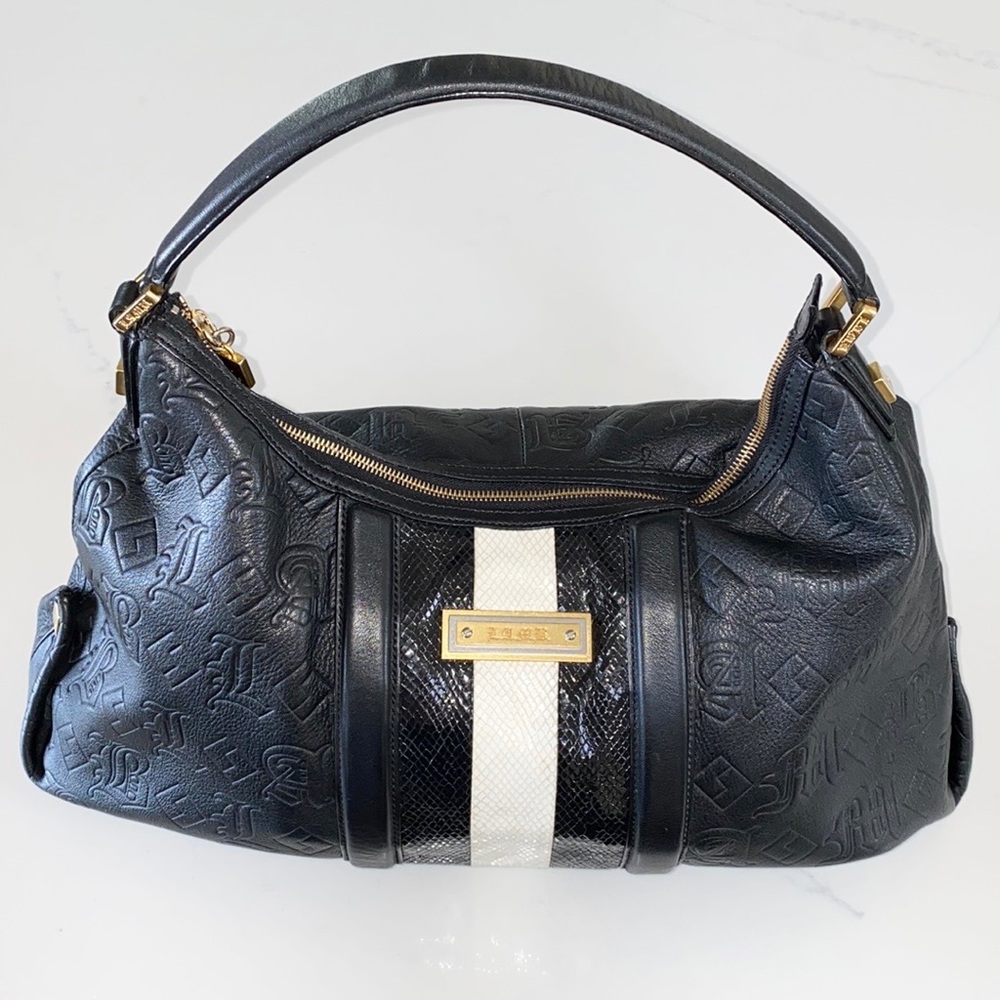 L.A.M.B. | Y2K Dorset Leather Embossed  Hobo Bag